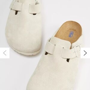 Birkenstock Cream Suede Men's Sandals